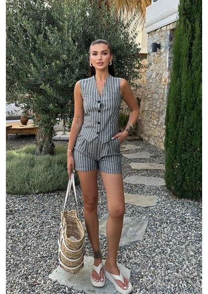 Carla Işıltılı Yelek Şort Takım 9821 indirimleri