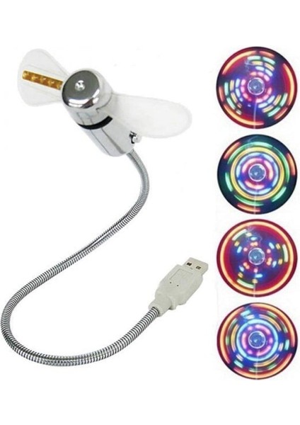 Pembe Kıvrılabilir Taşınabilir USB Vantilatör, Hafif ve Pratik Serinlik Sağlar