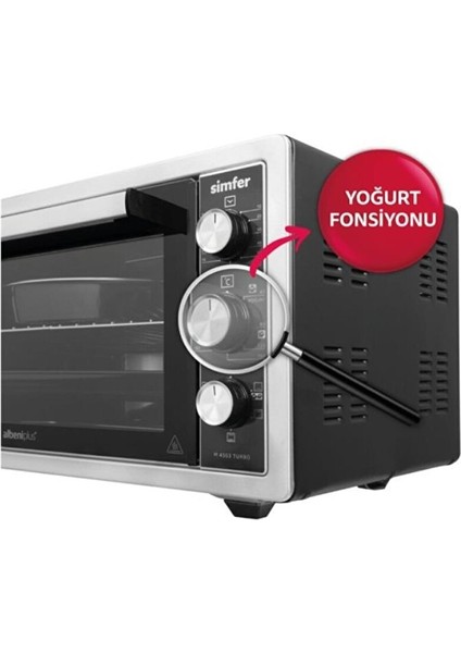 M4503 45 Lt Inox Turbo Midi Fırın