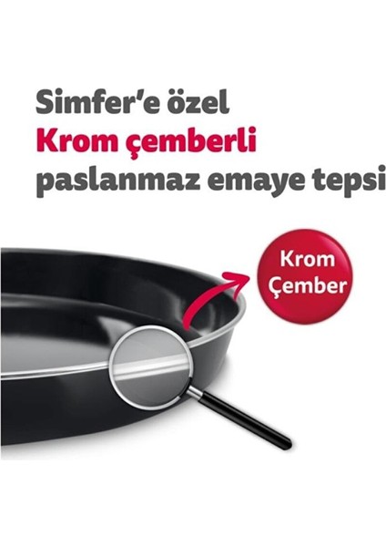 M4503 45 Lt Inox Turbo Midi Fırın