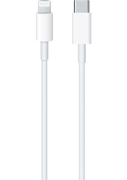 Apple Iphone 8 Plus T2510N Iphone Lightning Şarj Aleti Beyaz 2m Type-C To Lightning Kablo