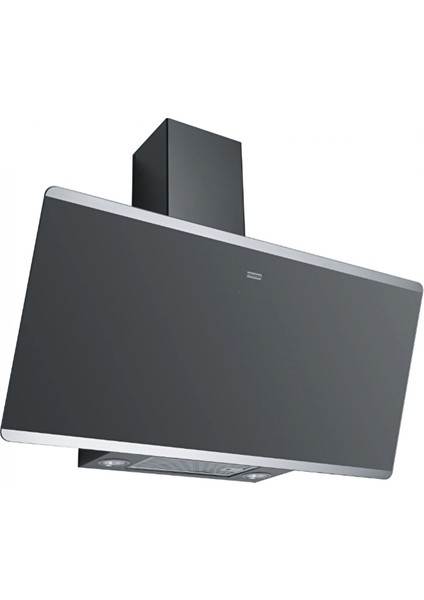 Glass Linear Vertical Fpj 915 V Bk A/ss Siyah Davlumbaz