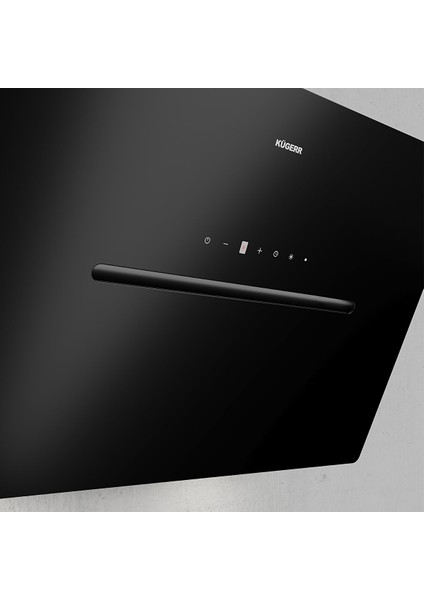 D8 90 cm Siyah Cam Ankastre Sessiz Davlumbaz fırsatları