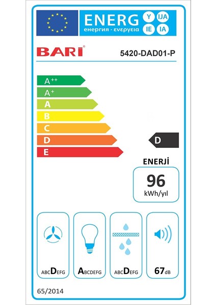 Yeni Model Aspiratör / Dolap Altı Davlumbaz Push Anahtar Gri DAD01 fırsatları