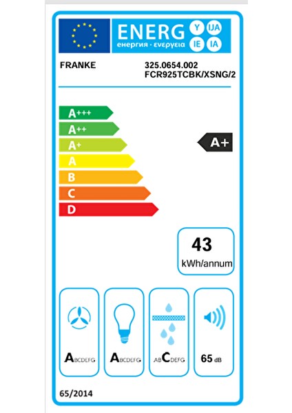 Crystal Fcr 925 Tc Bk Xs Duvar Tipi 90 cm Davlumbaz
