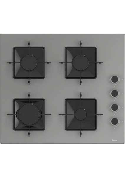 QBL62CPR - SS208CPR -D088 60 cm Gri Cam Turbolu Ankastre Set -Yeni 2025 fiyatları