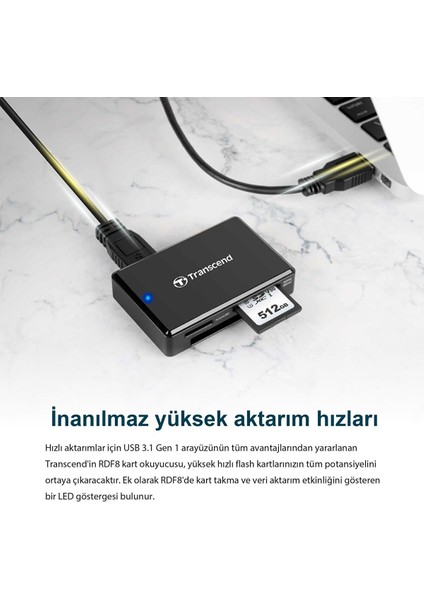 TS-RDF8K2 USB 3.0 Kart Okuyucu