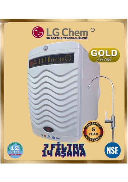 Gold Plus Beyaz Renk 14 Aşama 7 Fi̇li̇tre 12 Li̇tre Su Aritma Ci̇hazi
