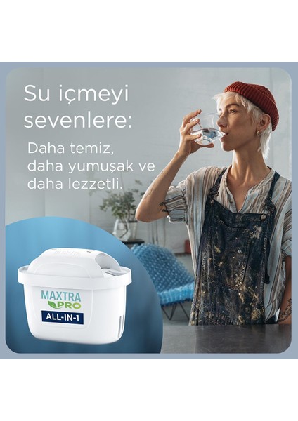 Maxtra Pro All-In-1 Yedek Su Arıtma Filtresi, 10’lu
