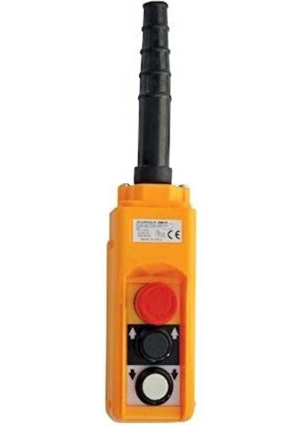 Elmax Tek Hızlı 2 + Acil Stop Vinç Kumandası Mekanik Kilitli Kontak 16A Cob C1 Vbk3