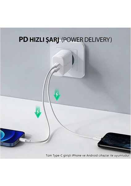 UTC02 60W 20CM Tpe USB To Type-C Hızlı Şarj ve Data Kablosu fiyatları