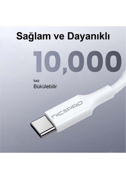 UTC02 60W 20CM Tpe USB To Type-C Hızlı Şarj ve Data Kablosu