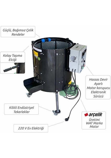 CKS80D 90 Litre 60 kg Ceviz Soyma Makinesi Devir Ayarlı fırsatları