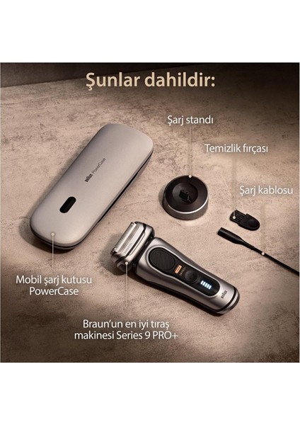 Series 9 Pro+ 9527S Islak & Kuru Tıraş Makinesi, Powercase