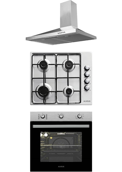 Inox 3'lü Ankastre SET(GUSTO-MOA640-MFA615)
