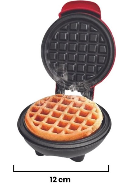 Mi̇ni̇ KSM-2400W Yapışmaz Plakalı Waffle Makinesi Kırmızı fiyatları