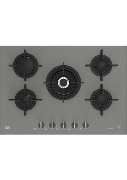 Bocd T 7521 Dwkg Gazlı 5 Gözlü Cam Tablalı Ocak