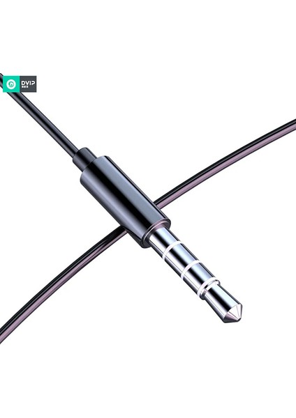 E13 Hifi 3.5mm Jack Girişli Mikrofonlu Kablolu Kulaklık Siyah