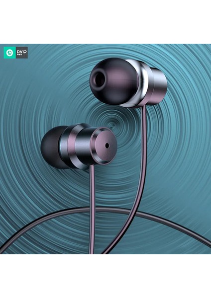 E13 Hifi 3.5mm Jack Girişli Mikrofonlu Kablolu Kulaklık Siyah