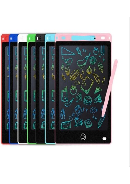 12 Inc Büyük Boy Dijital Kalemli Çocuk Yazı Çizim Grafik Not Yazma Eğitim Tableti Yaz Sil Tahta