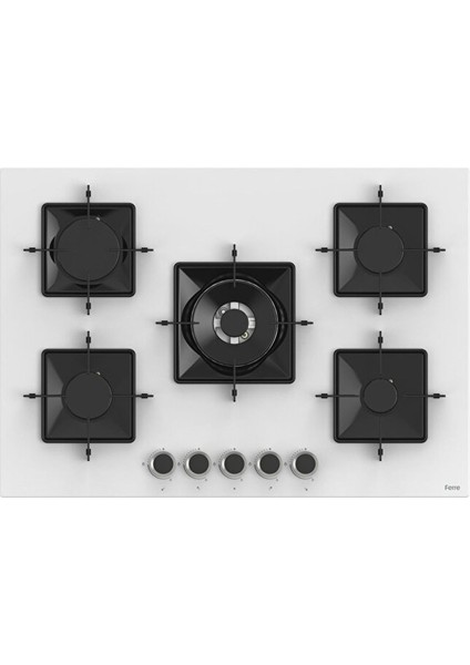 Ss Serisi Beyaz 5 Gözlü Ankastre Set ( QBL62CB-SS036-D078 ) modelleri