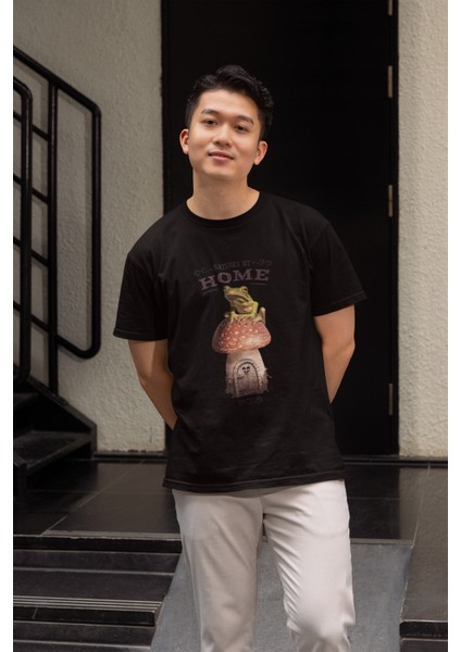 Zuno Erkek Comfort Fit Nature's My Home Baskılı Tshirt