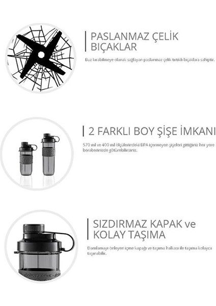 AR1147 Shake'n Take Neo Kişisel Blender - Siyah