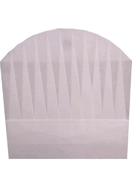 Tela Aşçı Kepi 30 Cm. Beyaz 20 Adet