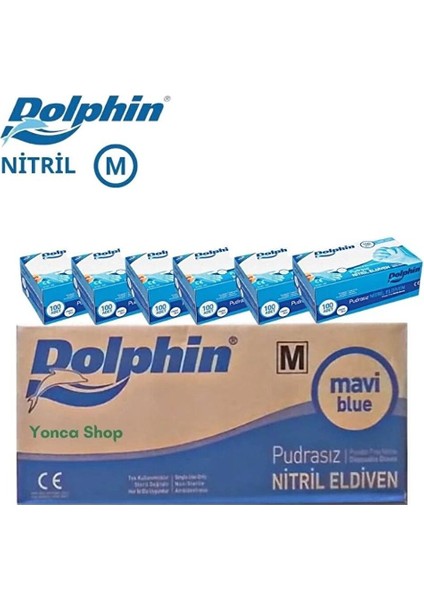 Nitril Eldiven - Beden M 1 Koli 20 Kutu - Pudrasız Mavi fiyatları