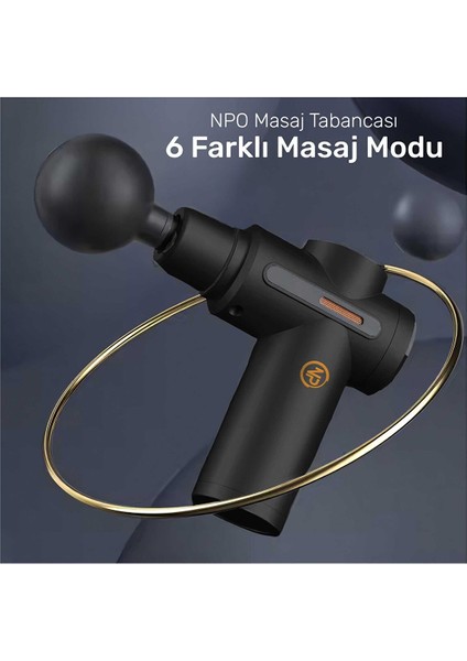 NMJ17 4 Masaj Başlıklı 6 Seviyeli 3800RPM Titreşimli Type-C Şarjlı Taşınabilir Profesyonel Mini Masaj Tabancası fiyatları