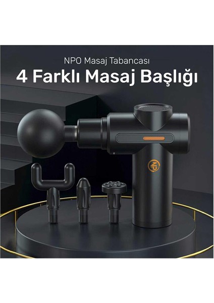 NMJ17 4 Masaj Başlıklı 6 Seviyeli 3800RPM Titreşimli Type-C Şarjlı Taşınabilir Profesyonel Mini Masaj Tabancası modelleri
