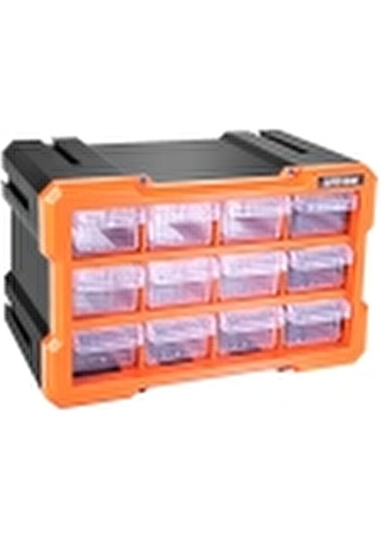 Tekreyonda Super Bag Monoblok 12 Li Hobby Organizer Seti Monoblok Çekmece Vida Dübel Kutusu Takı Kutusu