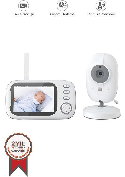 Torima ABM600 Monitörlü Smart Ip Full Hd Akıllı Bebek Kamerası Monitörü Telsiz Güvenlik Kamerası