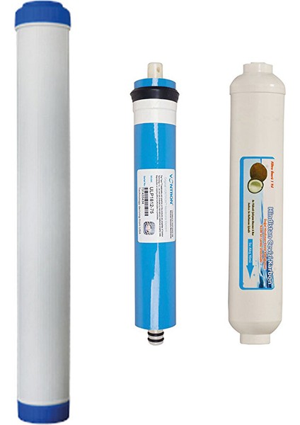 Su Arıtma Cihazı 20 Inç Gac Karbon Vontron 7 5gpd Mebran ve Tatlandırıcı Filtre