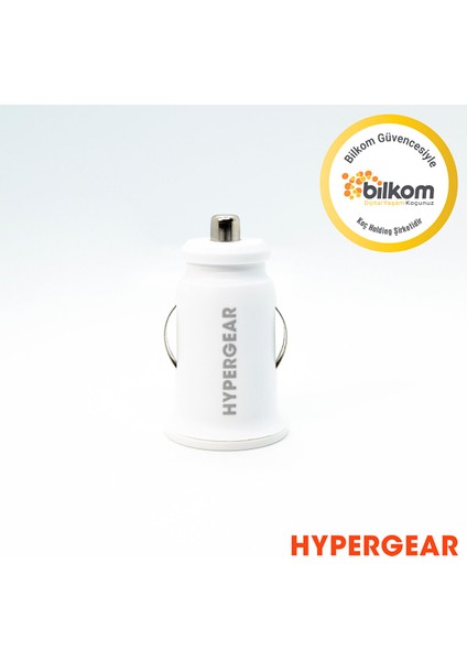 2.1A 2x Hızlı Araç Şarj Aleti Set Micro Kablo Beyaz