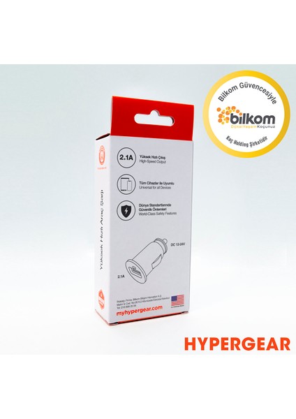 2.1A 2x Hızlı Araç Şarj Aleti Set Micro Kablo Beyaz