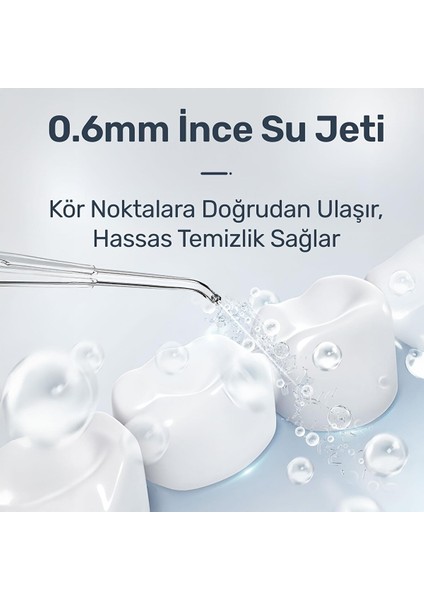 Nicefeel FC180 Profesyonel 600ML Diş Teli/protez Bakım ve Ağız Duşu-Beyaz indirimleri