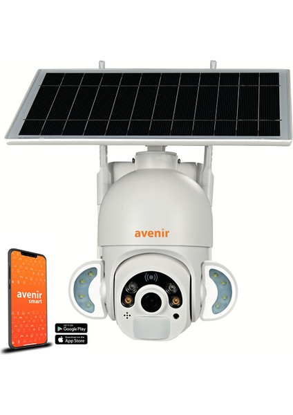 AV-S420 4g Sim Kartlı Güneş Enerjili Gece Görüşlü Kamera