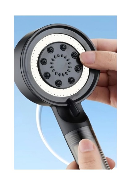 Duş Başlığı 5 Fonksiyonlu Çelik Su Tasarruflu Filtreli Turbo Jet Duş Başlığı modelleri