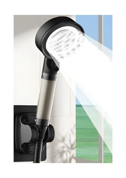 Duş Başlığı 5 Fonksiyonlu Çelik Su Tasarruflu Filtreli Turbo Jet Duş Başlığı fırsatları