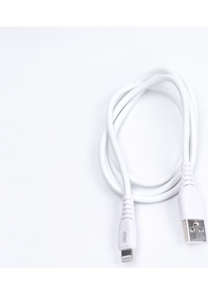 S01A 6A 67W Fast Charging Usba To Lightning Data ve Hızlı Şarj Kablosu 1m Beyaz