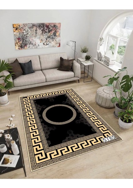 Işıltı Koleksiyonu MODEL16 Süngerli Dijital Baskılı Saçaksız Mutfak Halısı Yolluk