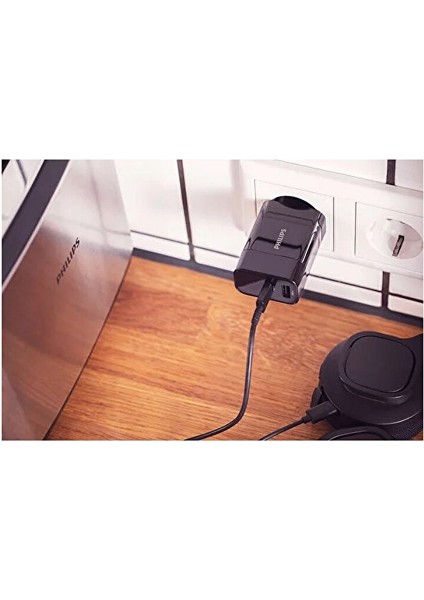 DLP2621/12 Usba ve Type-C Çift Çıkışlı 30W Şarj Adaptörü Siyah