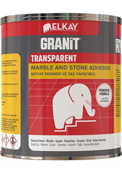 Granıt Mermer ve Taş Yapıştırıcı Şeffaf 800 gr