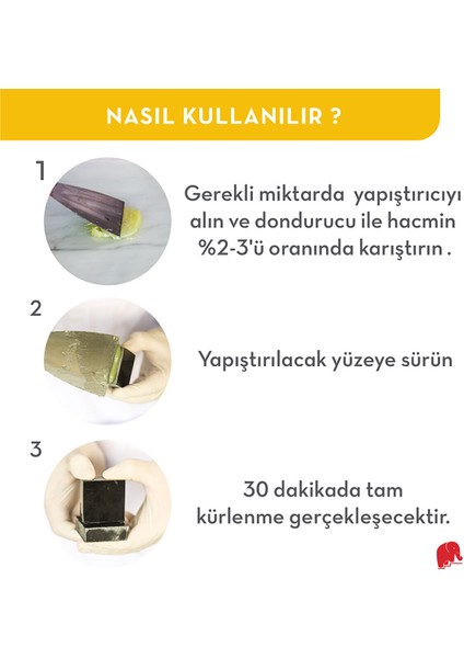 Granıt Mermer ve Taş Yapıştırıcı Şeffaf 800 gr
