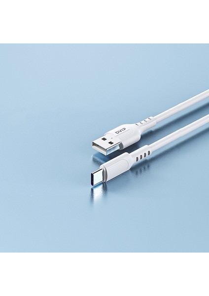 L14 6A 110W Fast Charging Usba To Type-C Data ve Hızlı Şarj Kablosu 1m Beyaz