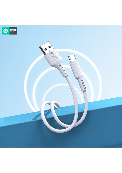 L14 6A 110W Fast Charging Usba To Type-C Data ve Hızlı Şarj Kablosu 1m Beyaz