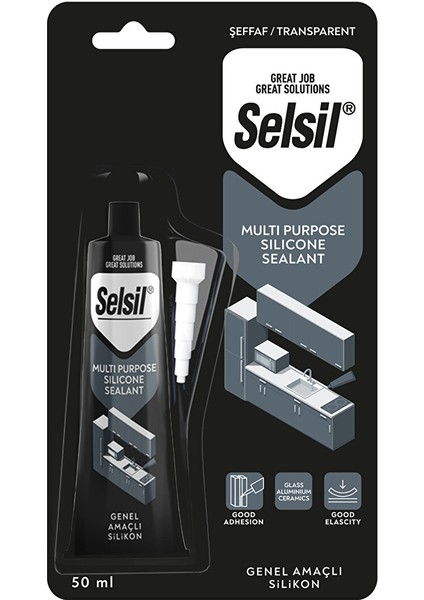 Tüp Silikon 50 ml Şeffaf