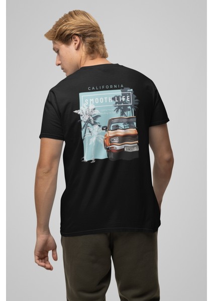 Zuno Erkek Comfort Fit Smooth Life California Baskılı Tshirt
