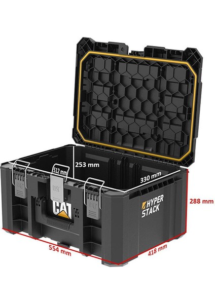 DA41003 Hyper Stack 43 Litre Ağır Hizmet Tipi Kilitli Takım Çantası modelleri